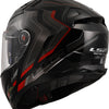 LS2 Integralhelm FF811 Vector II Alizer Helm FF811 Vect. II Alizer XXL Schwarz Rot