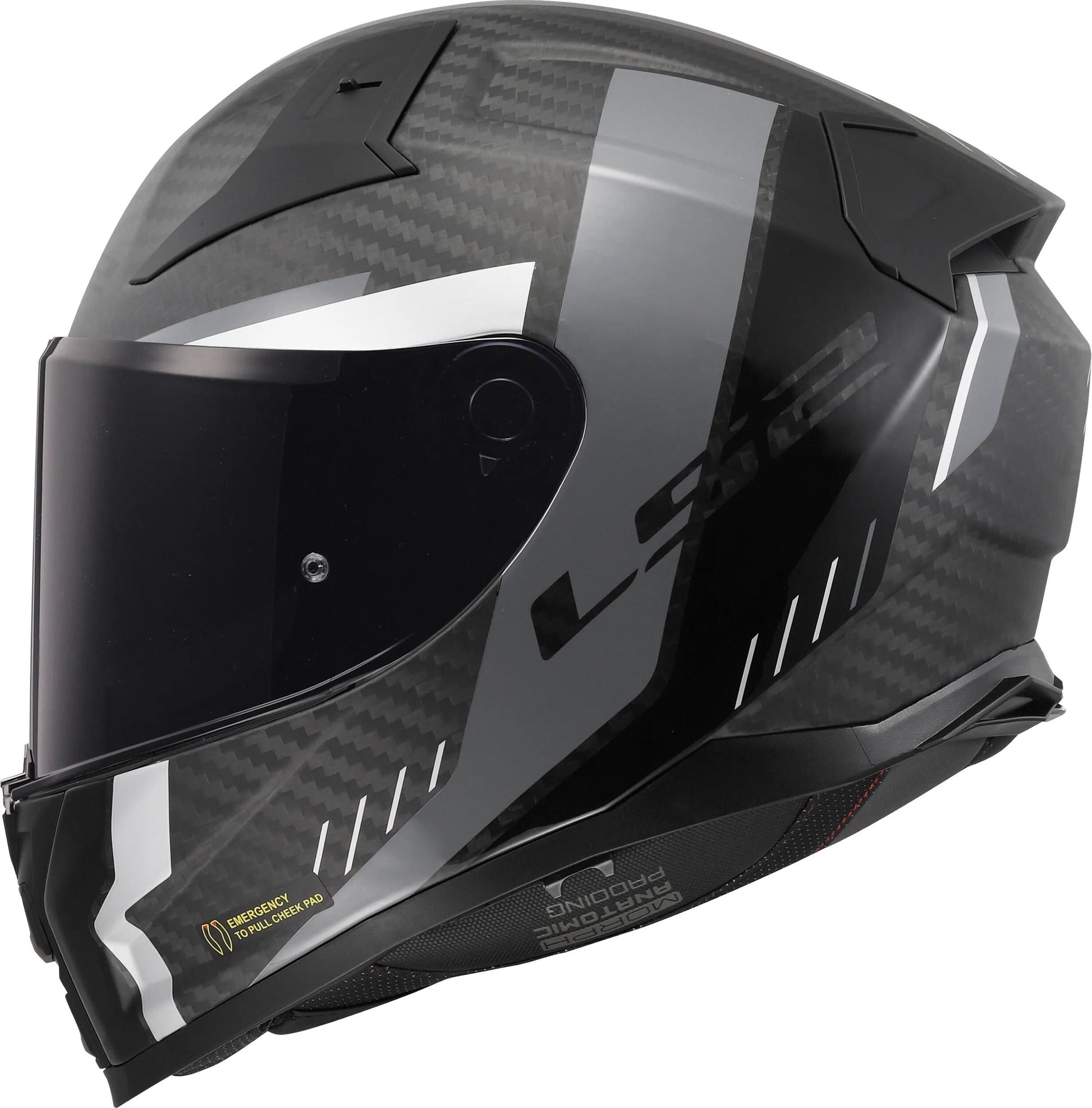 Ls2 Integralhelm FF811 Vector II Carbon Grid. Helm FF811 Vector II Carb.Grid XL Bl. grau