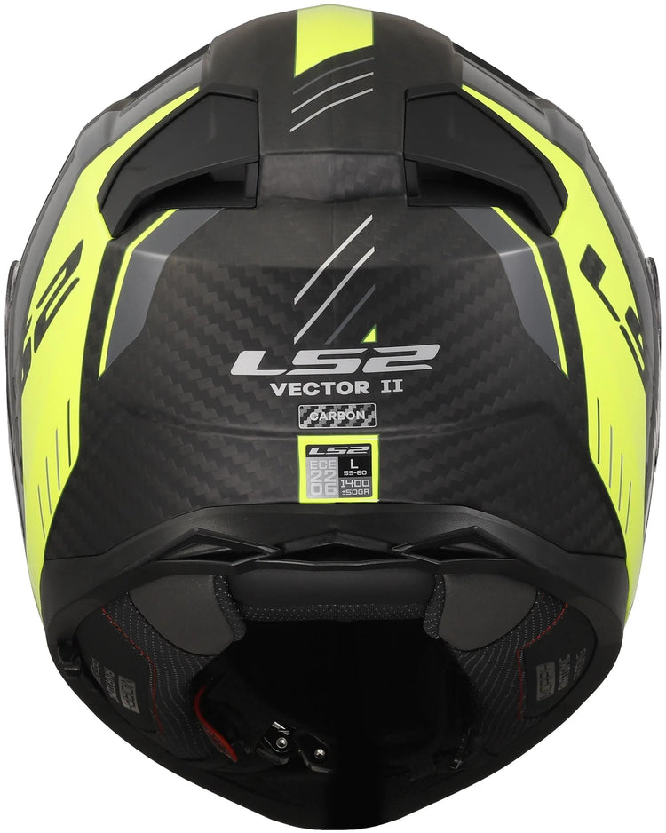 Ls2 Integralhelm FF811 Vector II Carbon Grid. Helm FF811 Vector II Carb.Grid S Bl. yel.