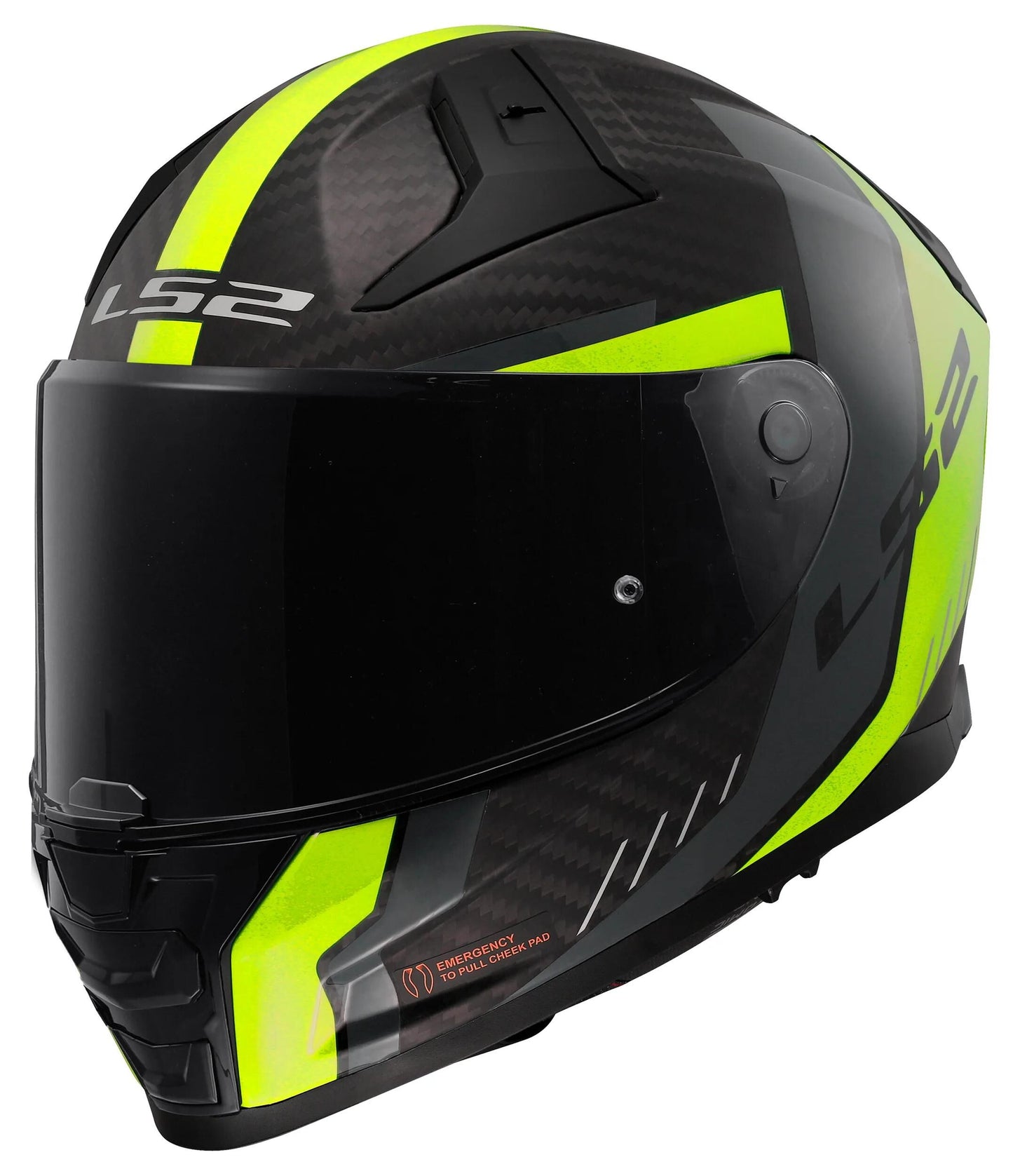Ls2 Integralhelm FF811 Vector II Carbon Grid. Helm FF811 Vector II Carb.Grid XL Bl. yel.
