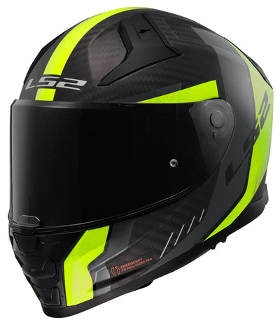 Ls2 Integralhelm FF811 Vector II Carbon Grid. Helm FF811 Vector II Carb.Grid XL Bl. yel.