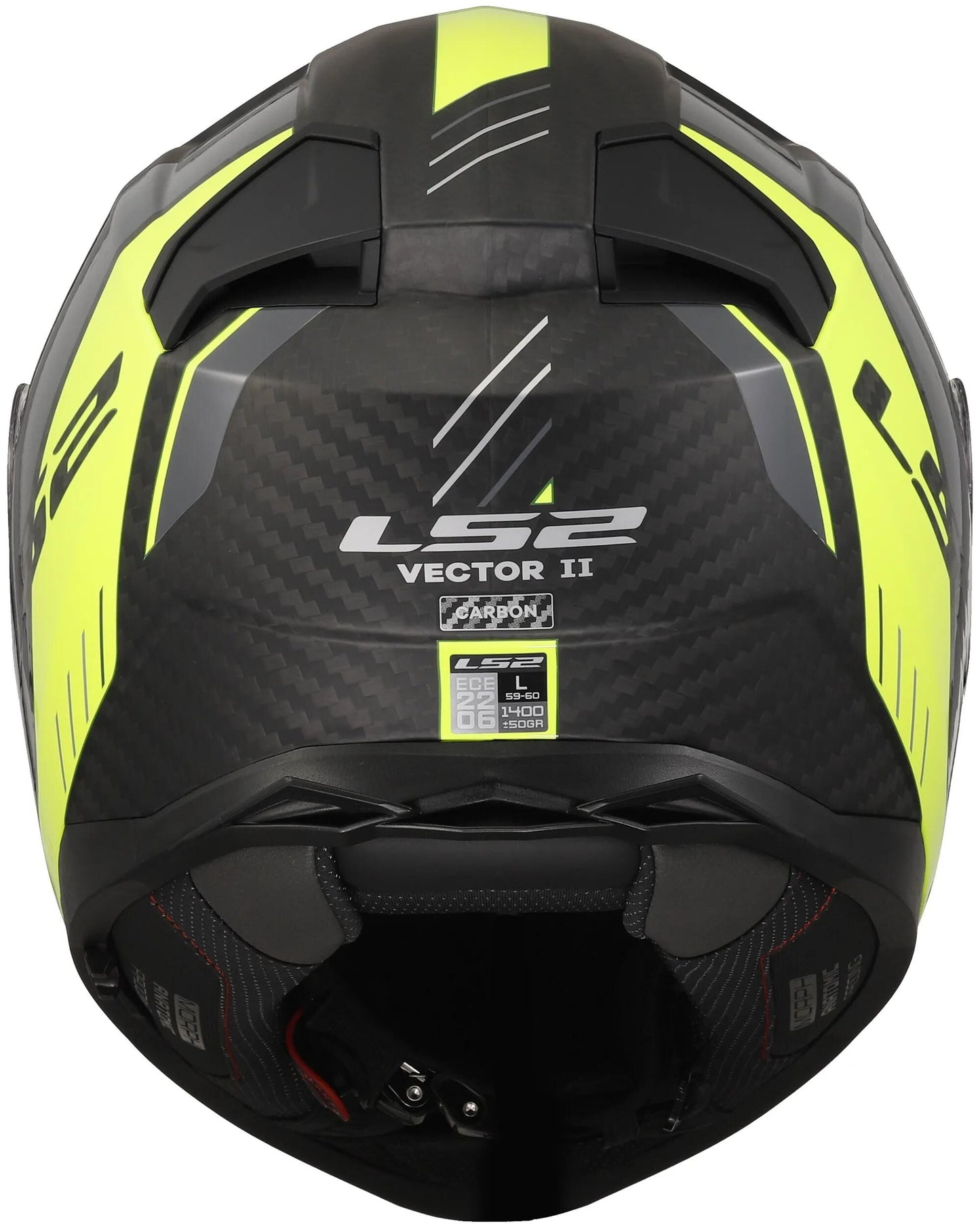 Ls2 Integralhelm FF811 Vector II Carbon Grid. Helm FF811 Vector II Carb.Grid XL Bl. yel.