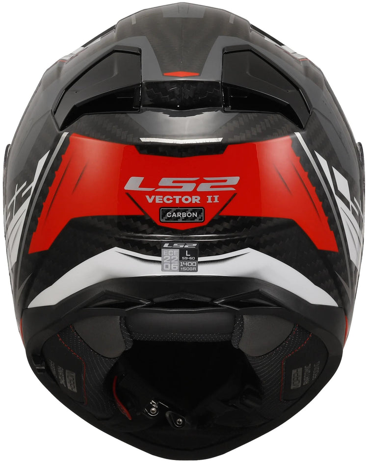 Ls2 Integralhelm FF811 Vector II Carbon Savage. Helm ff811 Vektor i c savage ws rt gr gr. s