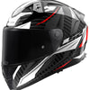 Ls2 Integralhelm FF811 Vector II Carbon Savage. Helm ff811 Vektor i c savage ws rt gr gr. l