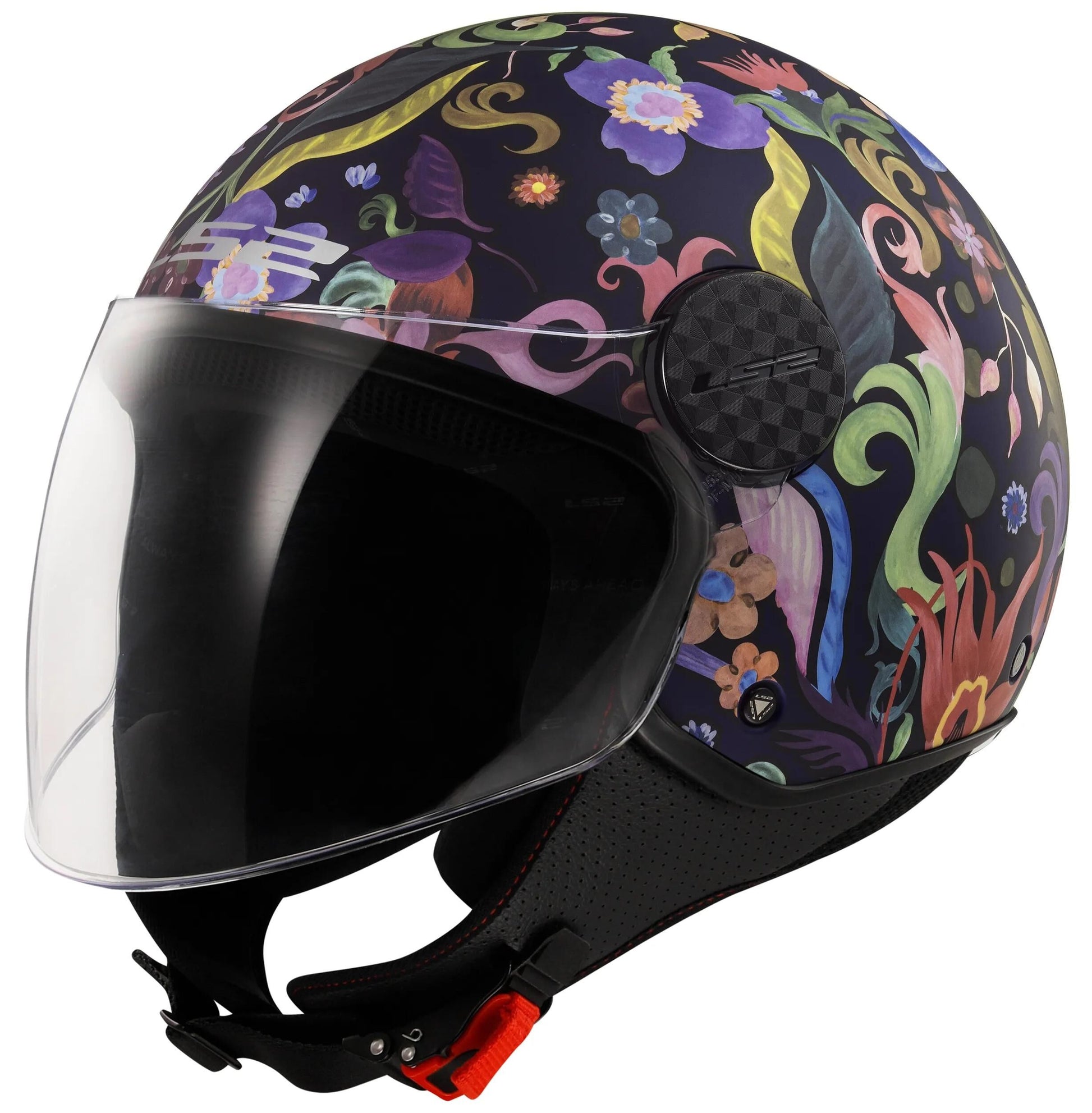 Ls2 Jethelm von 558 Sphere Lux II Bloom Helm von 558 Sph. Ich blühe m blau bunt