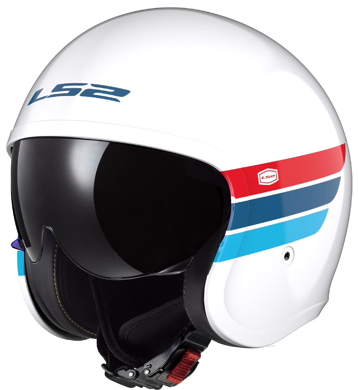 Ls2 Jet-Helm von 599 II Spitfire Retro-Helm von 599 Spitf.II Retro S weiß rot blau