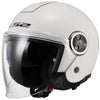 LS2 of620 edler Solid-Jet-Helm Helm of620 edler Solid-S-Weiß