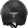 Ls2 of620 edler solider Jethelm. Helm of620 edler solider XXL-Mattschwarz