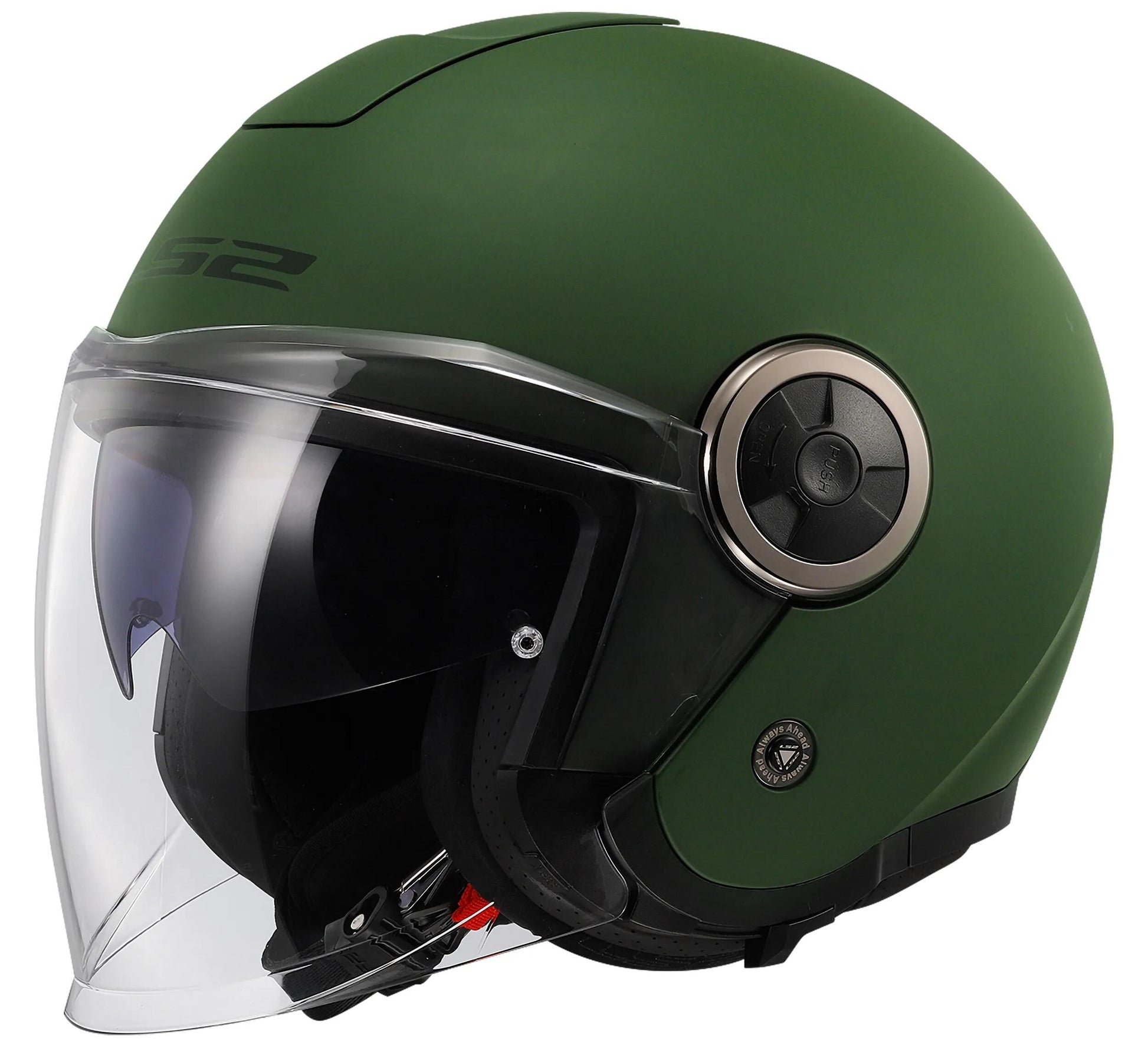 Ls2 of620 edler solider Jethelm Helm of620 edler solider L mattgrün