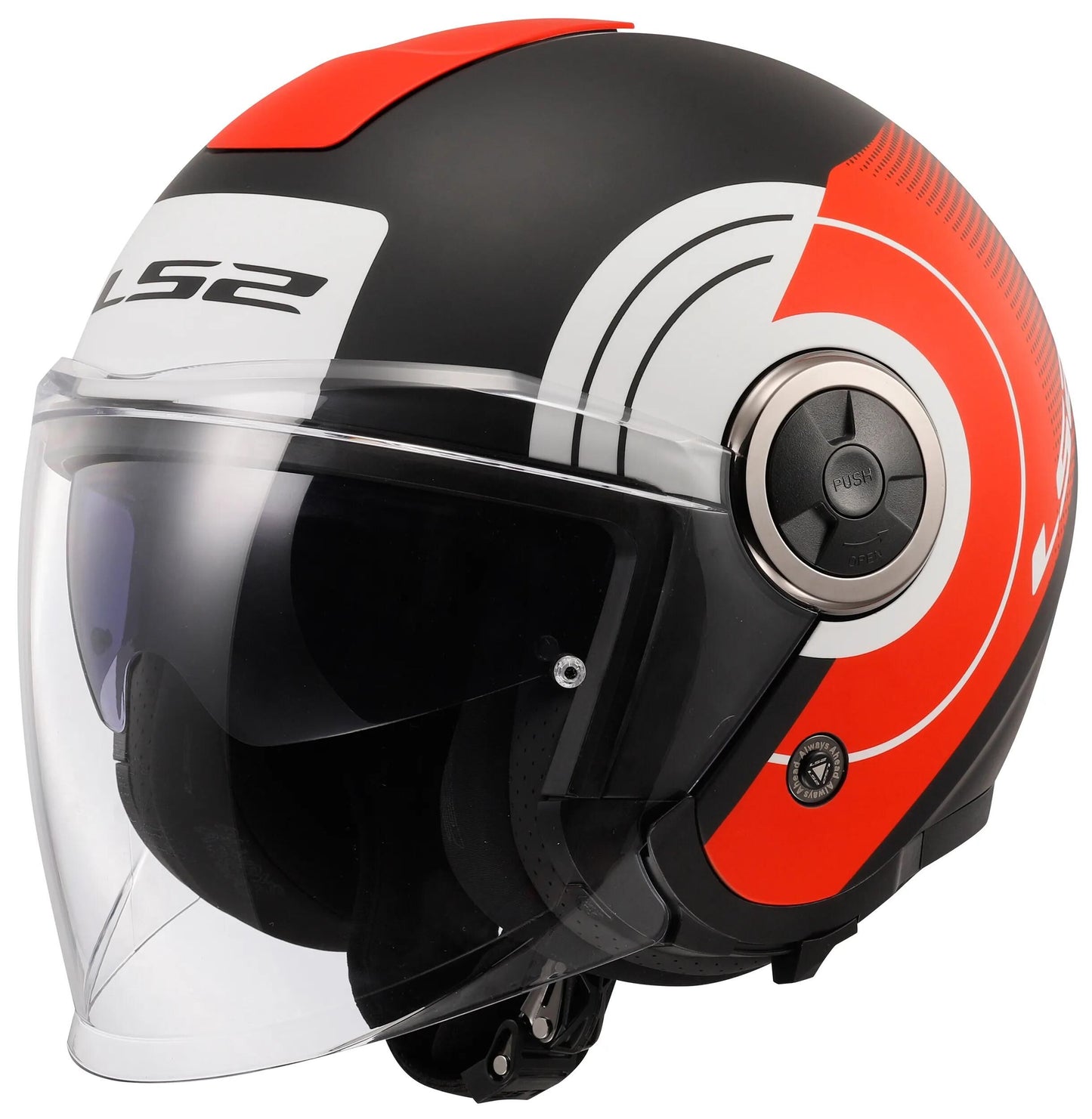 Ls2 of620 edler Disko-Jethelm Helm of620 edler Disko m bl rot weiß