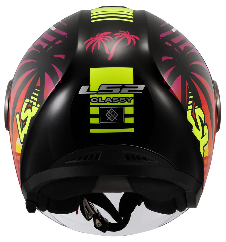Ls2 Jethelm von 620 Classy Palm Helm von 620 Classy Palm M Schwarz