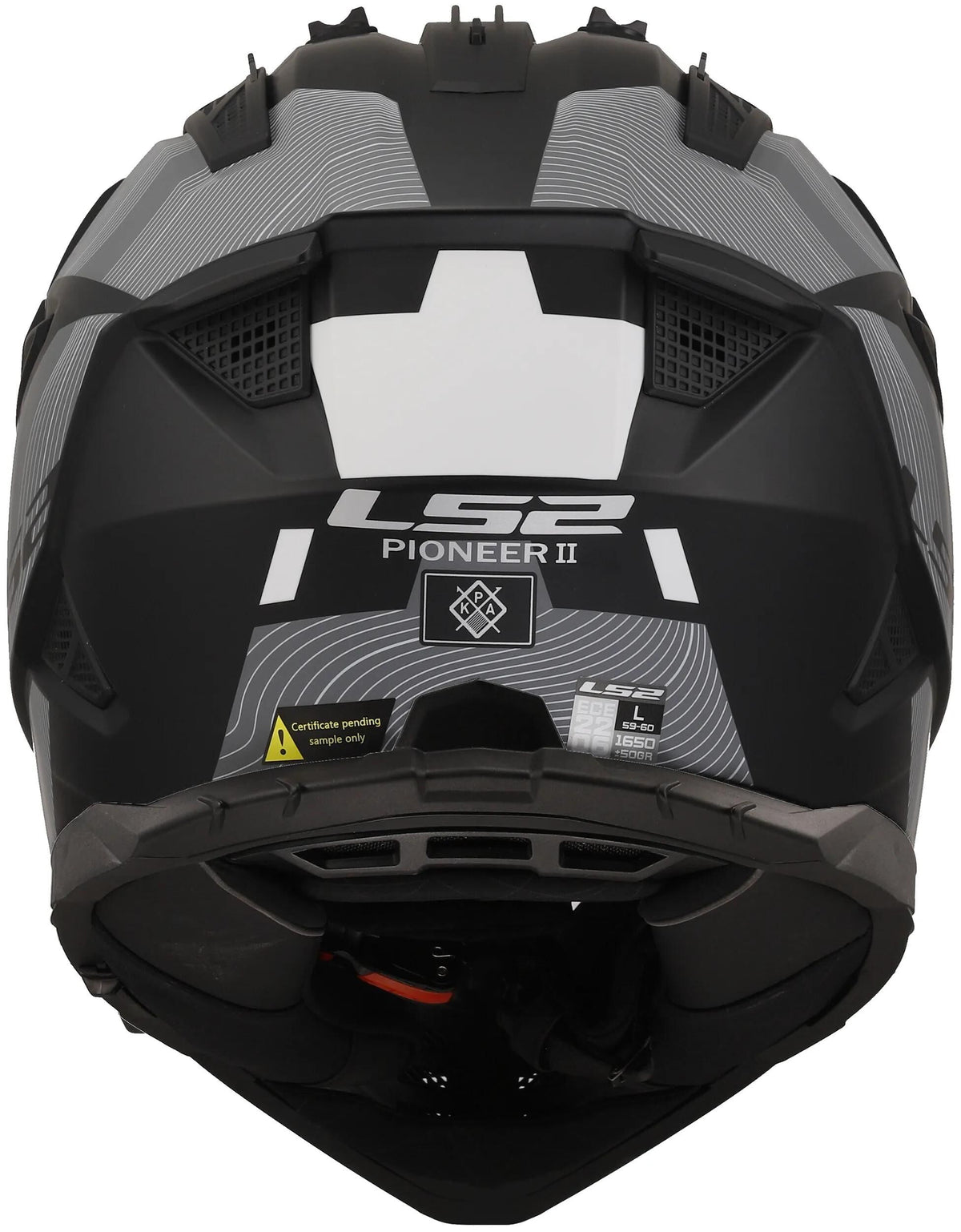Ls2 Enduro-Helm MX702 Pioneer II Hill. Helm MX702 Pawn.II Hill S Bl. weiß matt