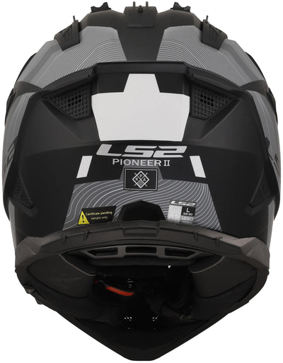 Ls2 Enduro-Helm MX702 Pioneer II Hill. Helm MX702 Pawn.II Hill XL Bl. weiß matt