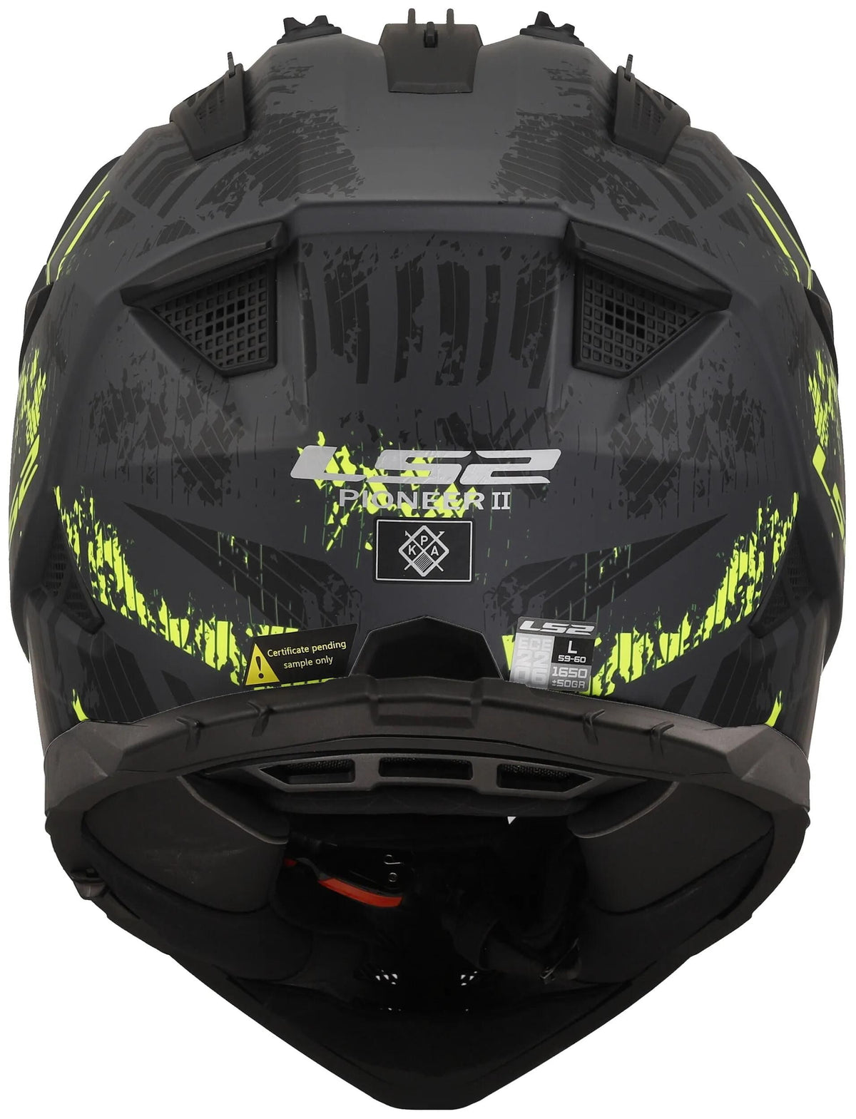 Ls2 Enduro-Helm MX702 Pioneer II Crazy. Helm mx702 Pawn.ii verrückt xl bl. yel. Matt