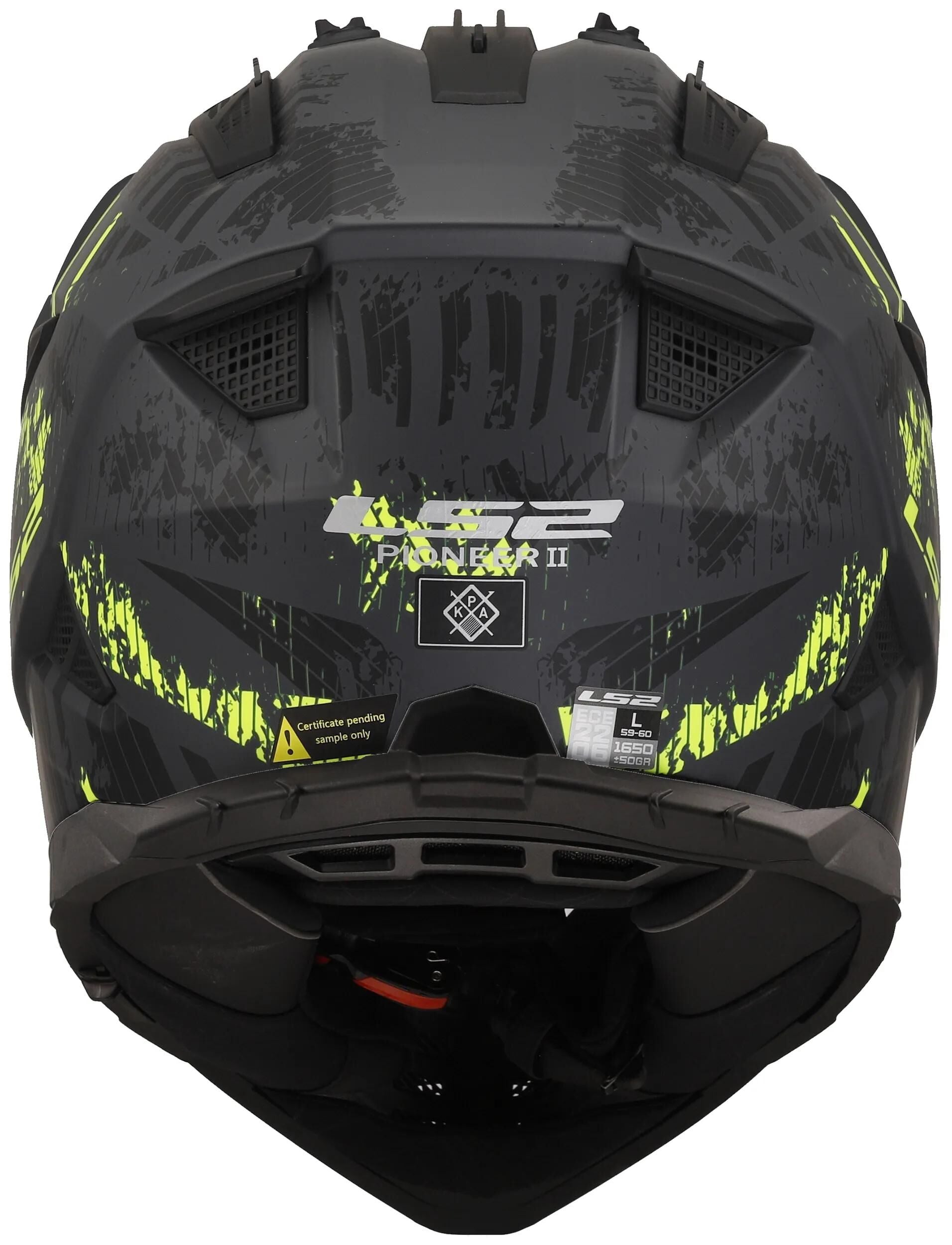 Ls2 Enduro-Helm MX702 Pioneer II Crazy. Helm mx702 Pawn.ii verrückt xl bl. yel. Matt