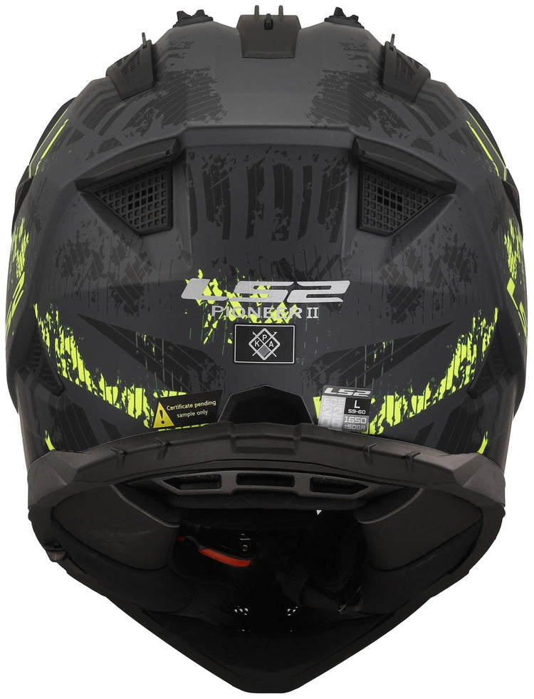 Ls2 Enduro-Helm MX702 Pioneer II Crazy. Helm mx702 Pawn.ii verrückt xl bl. yel. Matt