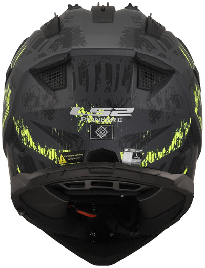 Ls2 Enduro-Helm MX702 Pioneer II Crazy. Helm mx702 Pawn.ii verrückt xxl bl. yel. Matt