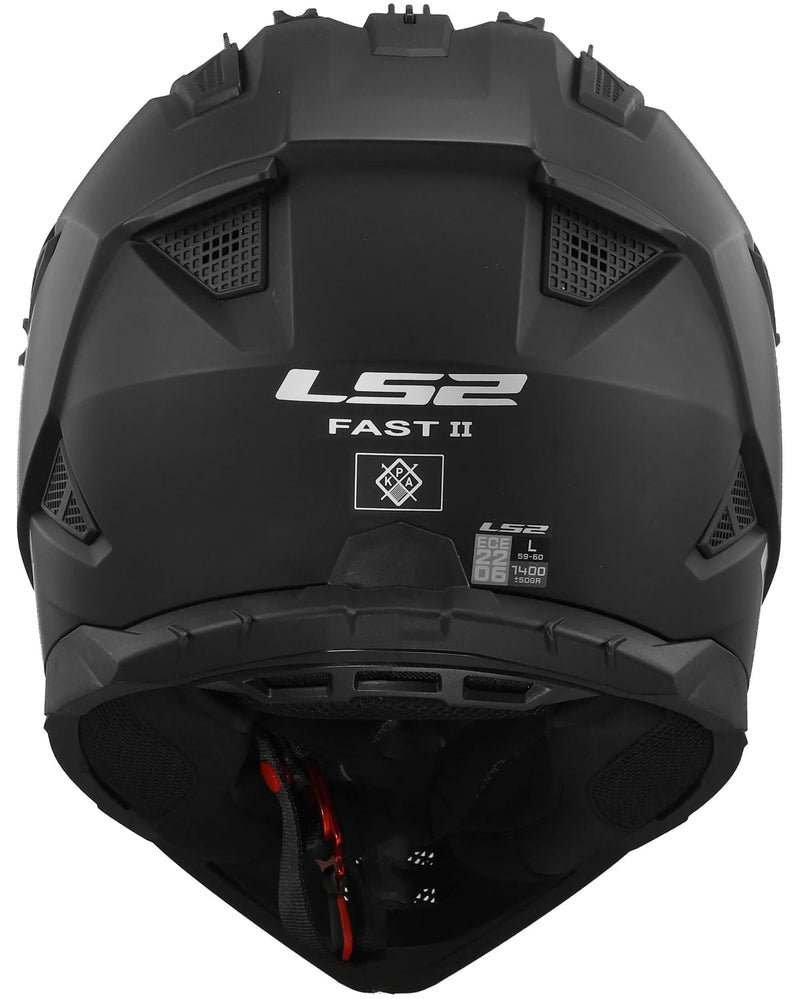 Ls2 Motocross-Helm MX708 Fast II Solid. Helm MX708 Fast II Solid S Mattschwarz