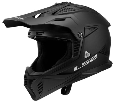 Ls2 Motocross-Helm MX708 Fast II Solid. Helm MX708 Fast II Solid M Mattschwarz