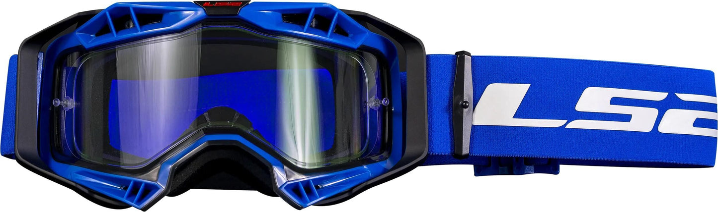 Ls2 Aura Enduro Motocross-Brille Brille Aura Enduro Schwarz Blau