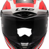 Ls2 Integralhelm FF805 Thunder Carbon GP Raute Helm FF805 Thunder GP Diamond White Red Gr.