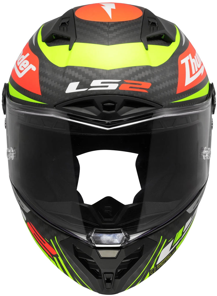 Ls2 Integralhelm FF805 Thunder Carbon GP Aero Replica schwarz. Helm FF805 Thunder GP Aero rep.schwarz xxl