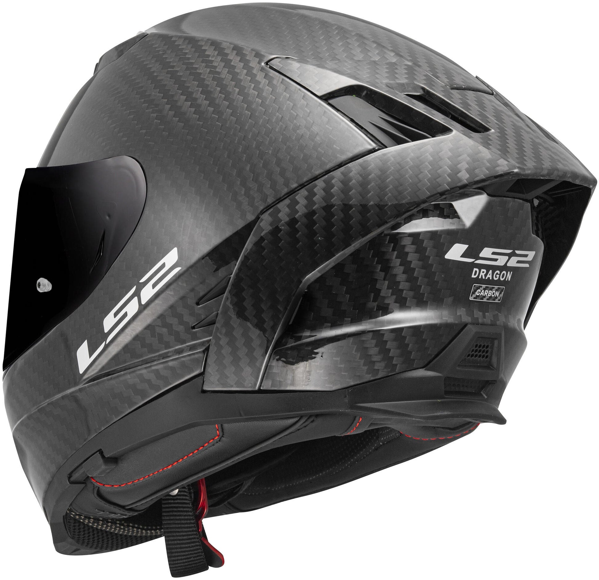 Ls2 Integralhelm FF807 Dragon Carbon Helm FF807 Dragon Carbon S Mattschwarz
