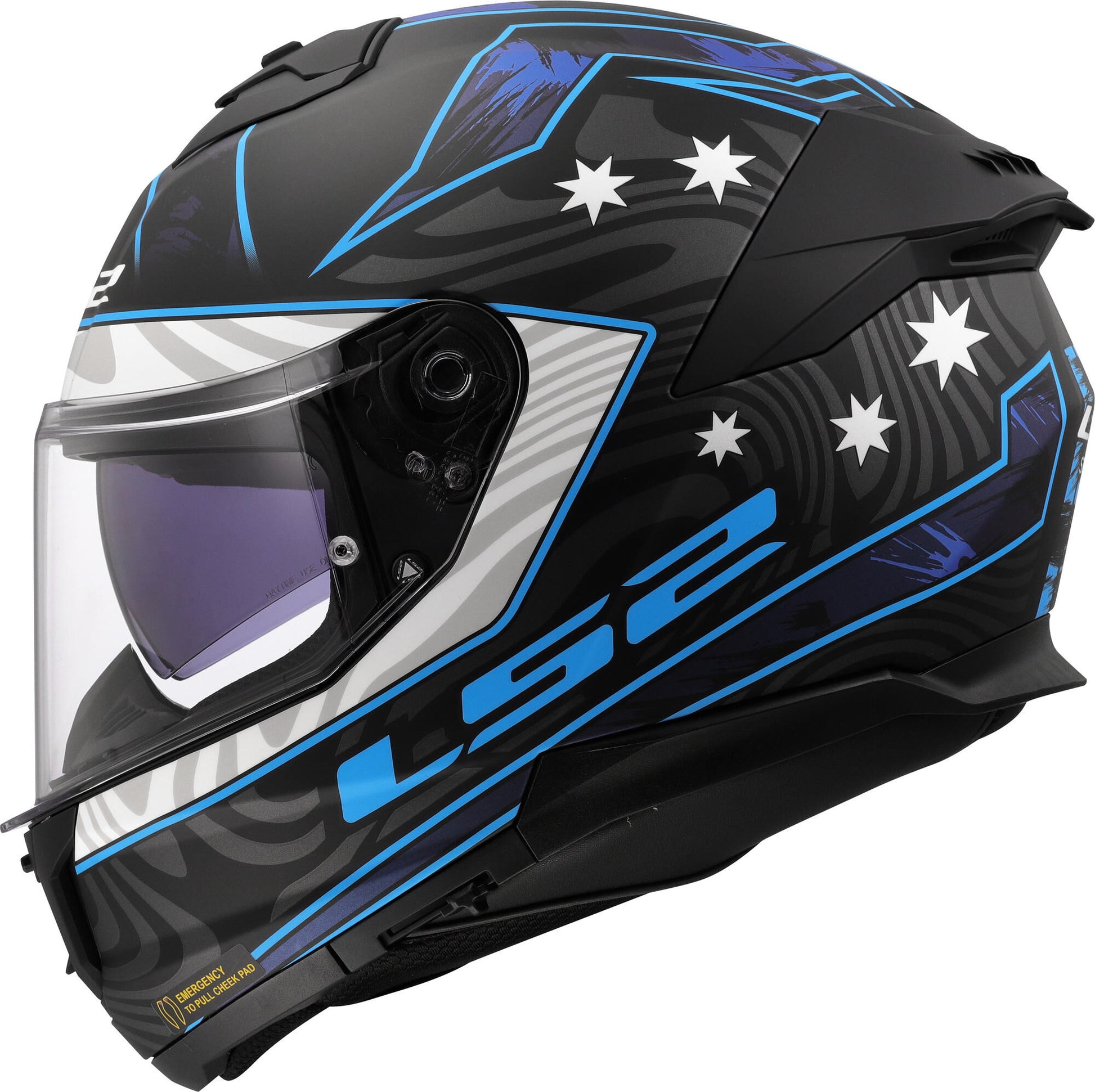 Ls2 Integralhelm FF808 Stream II Galdam. Helm FF808 Stream II Galdam XL Bl. blau