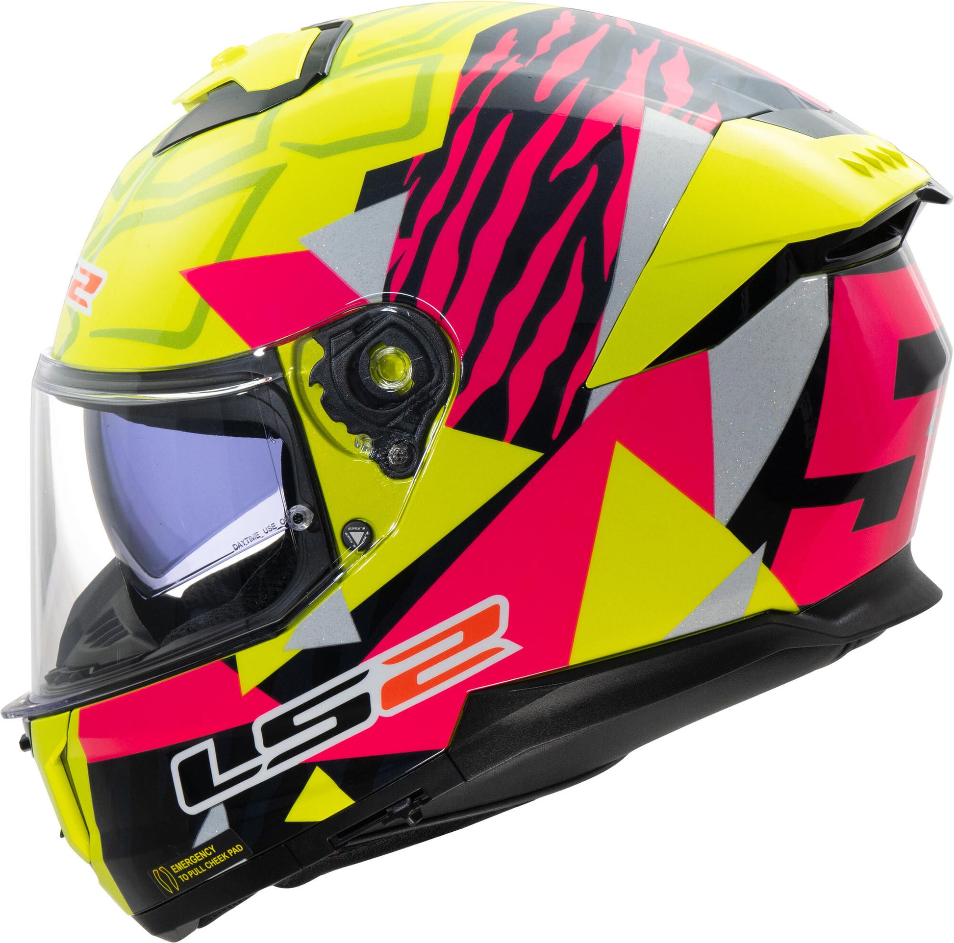 Ls2 Integralhelm FF808 Stream II Tiger. Helm FF808 Stream II Tiger S Gelb. kleiner Finger