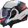 Ls2 Klapphelm FF910 Advant II Triple. Helm FF910 Advant II Triple 3xl wh blau rot