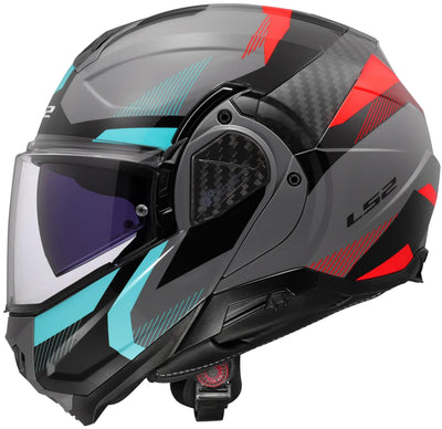 Ls2 Klapphelm FF910 Advant II Triple. Helm FF910 Advant II Triple XXL Gr Blau Rot