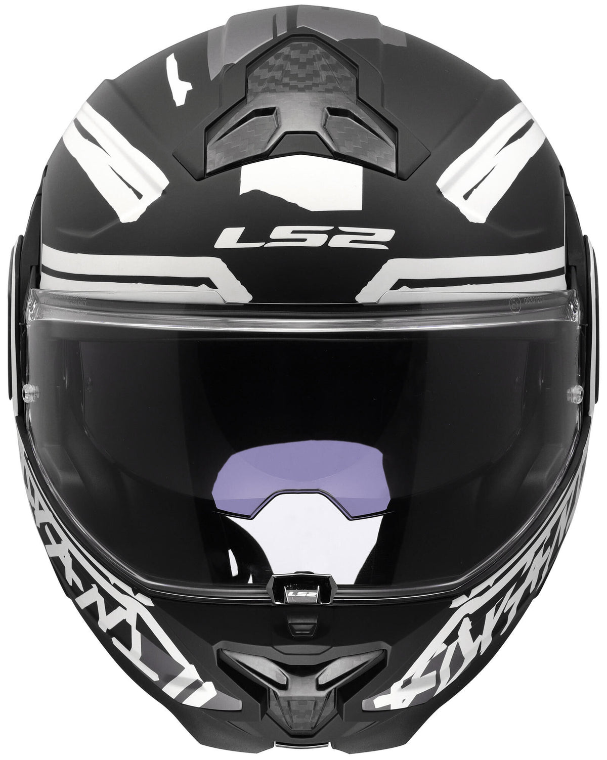 Ls2 Klapphelm FF910 Advant II Band. Helm FF910 Advant II Tape L matt bl weiß