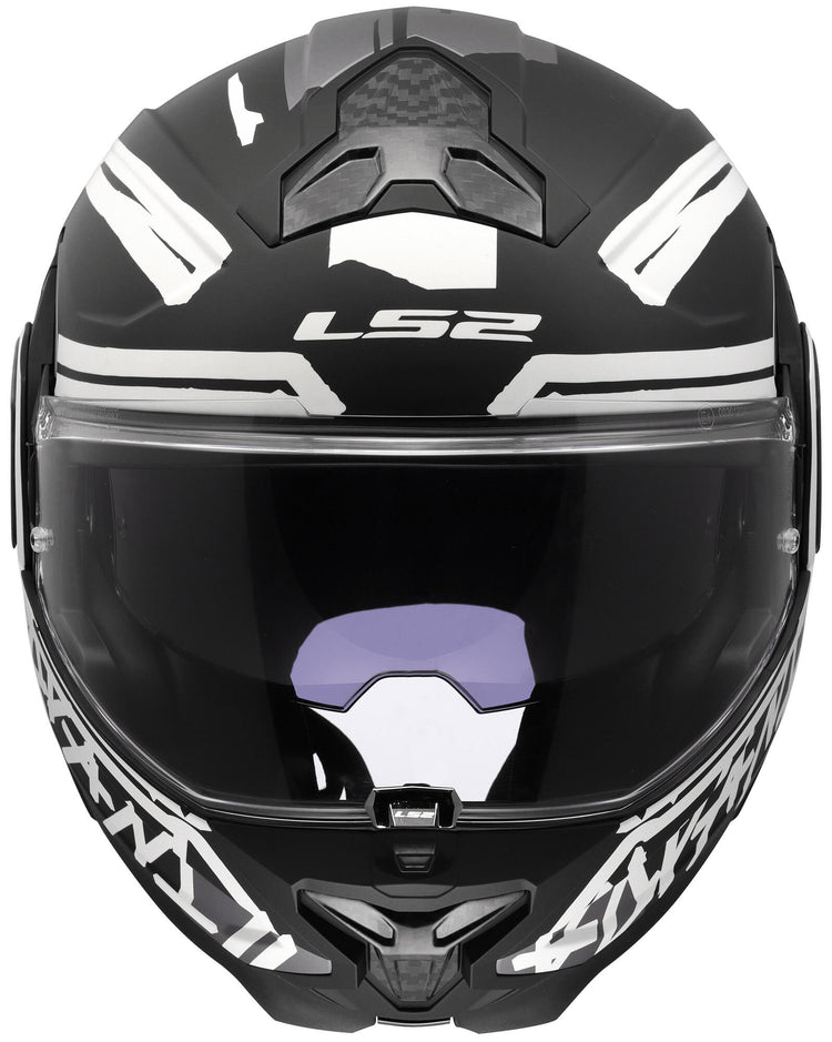 Ls2 Klapphelm FF910 Advant II Band. Helm FF910 Advant II Tape L matt bl weiß