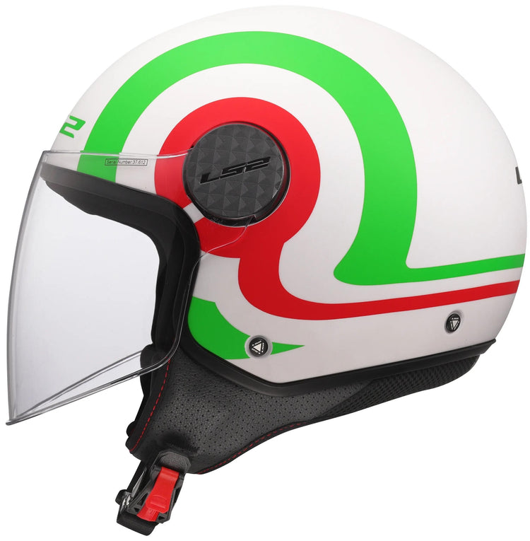 Ls2 of558 Sphere Lux II Urby Jethelm Helm of558 Sph. lux ii urby wh grün rot l