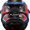 Ls2 Enduro-Helm MX701 Explorer Carbon Frontier II, interne Sonnenblende, abnehmbar, waschbar, hypoallergen und atmungsaktiv, verstärkter Kinnriemen, Rettungswangenpolster, Doppel-D-Futter Helm MX701 Expl. car.fr.ii s ws blau bl