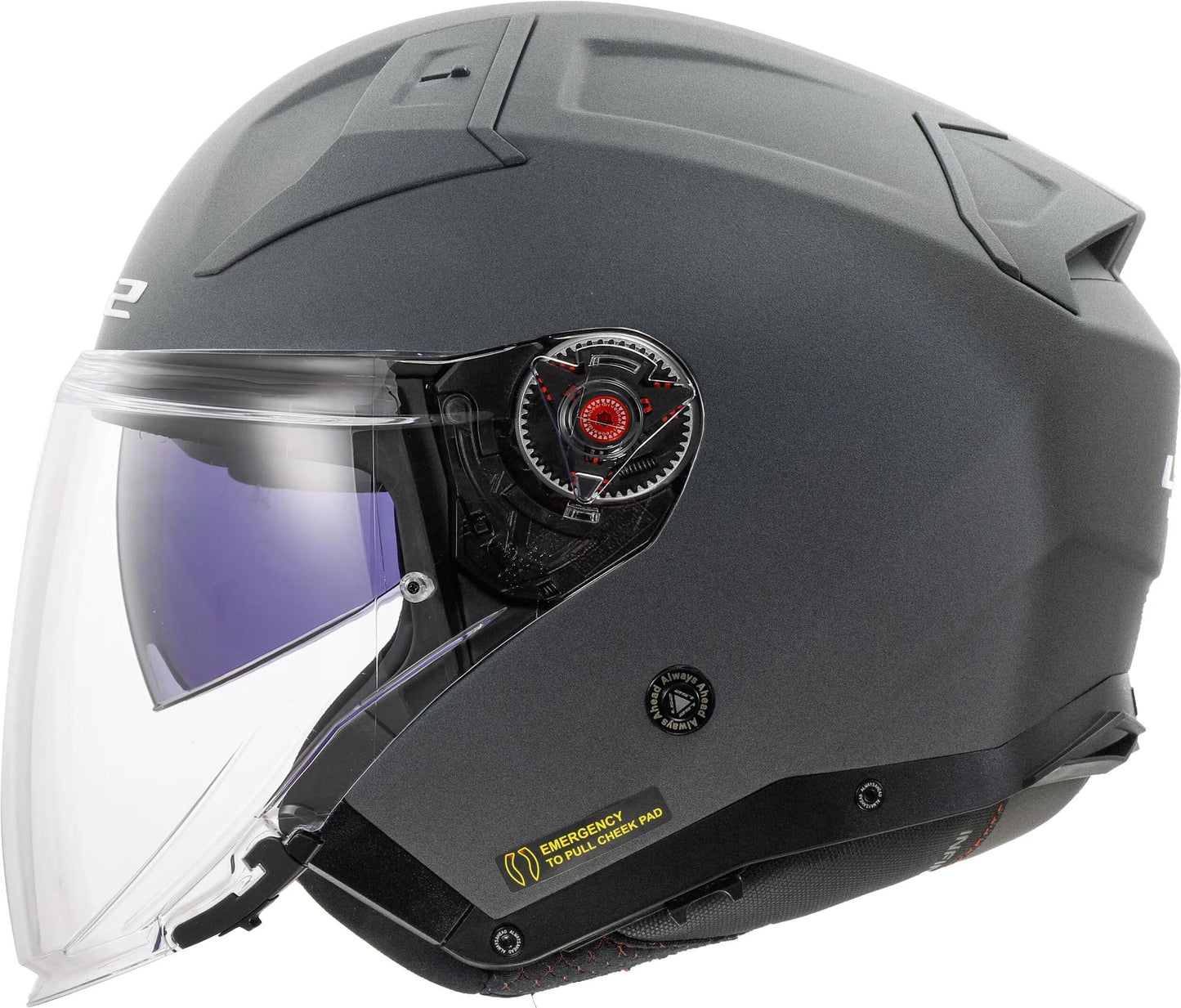 Ls2 of603 Infinity II Concrete Jethelm Helm Infinity II Concrete Matt Gr. m
