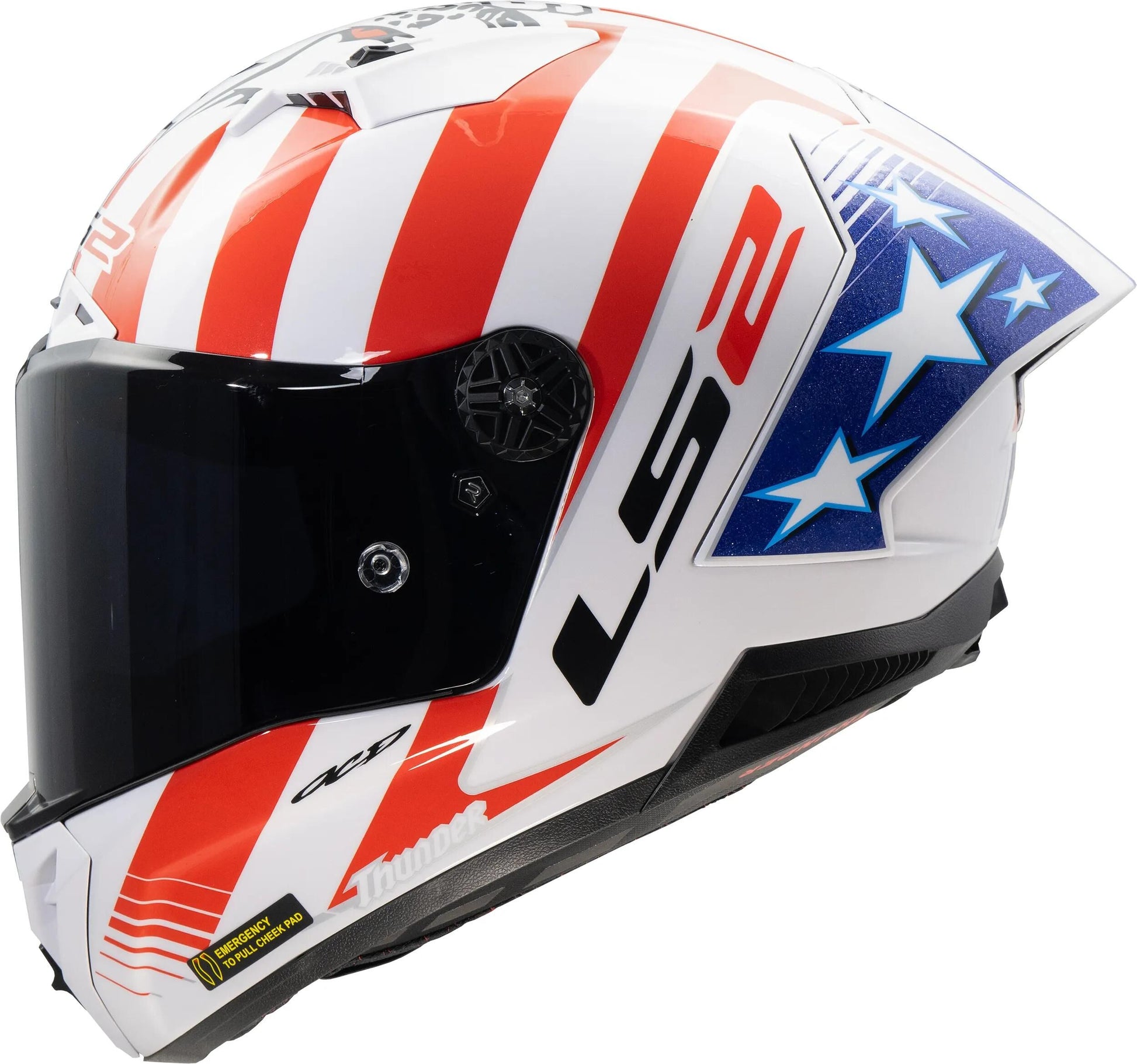 Ls2 Integralhelm FF805 Thunder Carbon GP Aero Replica Baz. Helm FF805 Thunder GP Aero Rep. baz m