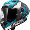 Ls2 Integralhelm FF805 Thunder Carbon GP Aero Replica Huertas. Helm FF805 Thunder GP Aero Rep. huertas xl