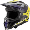 Ls2 Motocross-Helm MX703 x-force galuo, atmungsaktiv und hypoallergen. Helm X-Force Galuo grau neongelb Gr. l