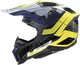 Ls2 Motocross-Helm MX703 x-force galuo, atmungsaktiv und hypoallergen. Helm X-Force Galuo grau neongelb Gr. l