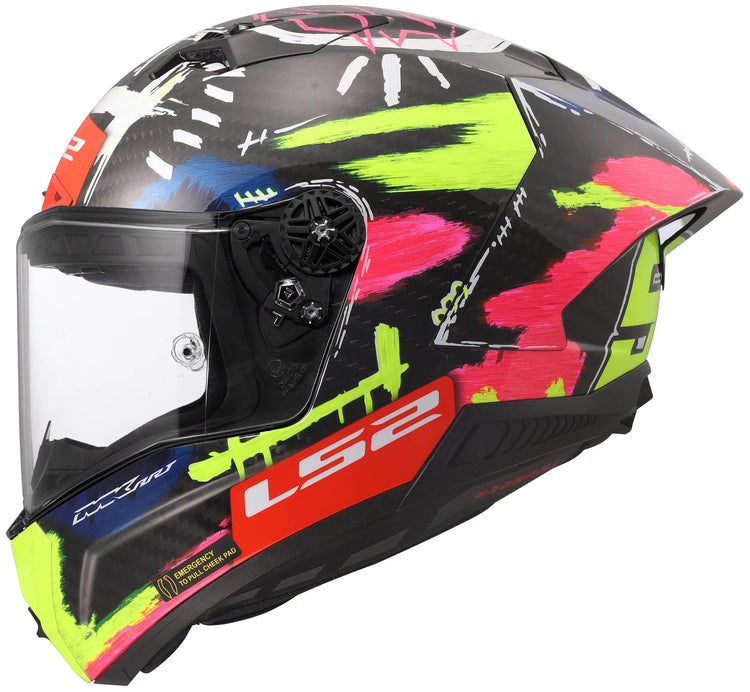 Ls2 Integralhelm FF805 Thunder Carbon GP Aero Replica Aldeguer 25 Helm FF805 Thunder Aero Ersatzaldeguer 25 m