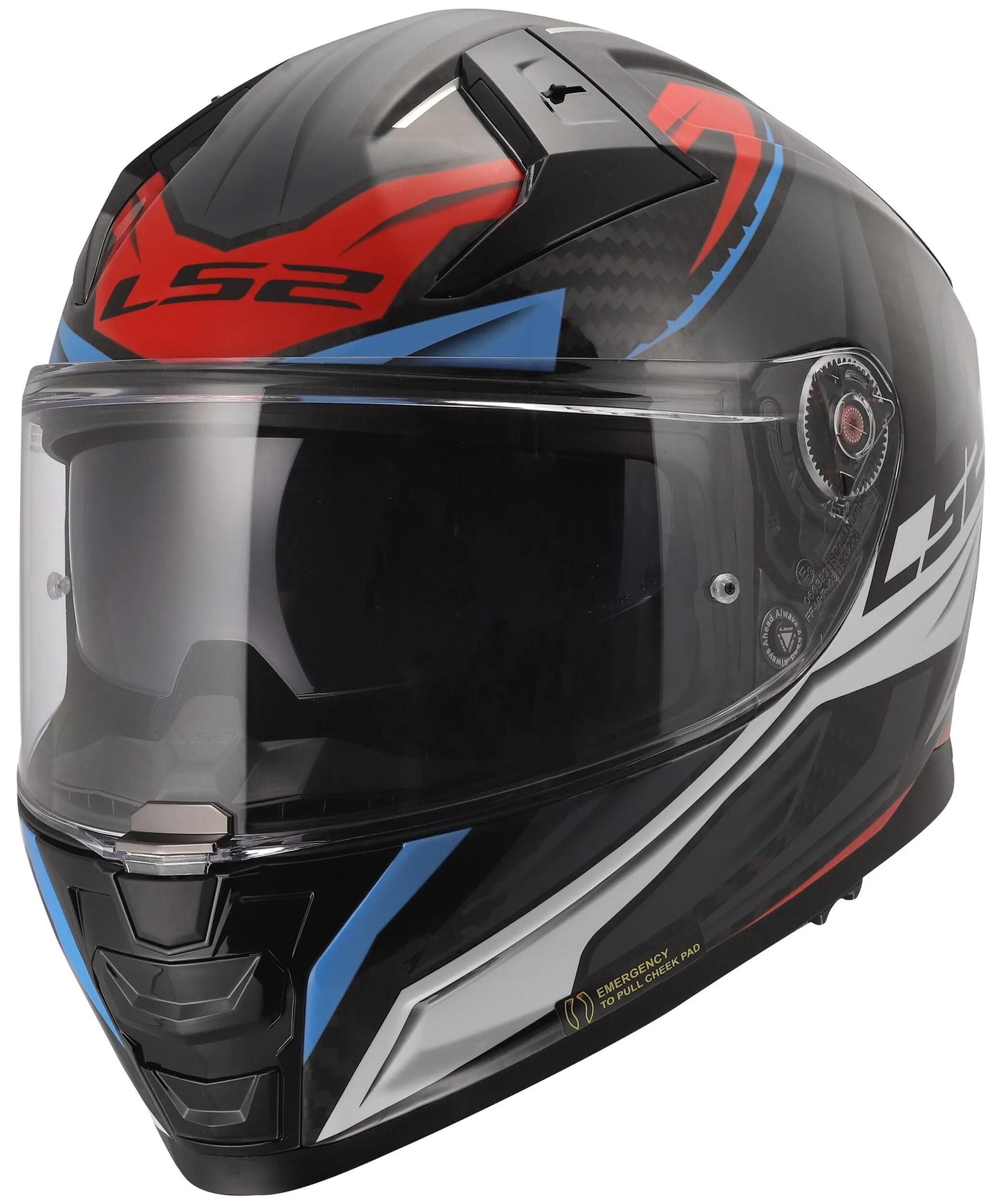 Ls2 Integralhelm FF811 Vector II Carbon Savage. Helm ff811 Vector i c Savage weiß bl rot 3xl