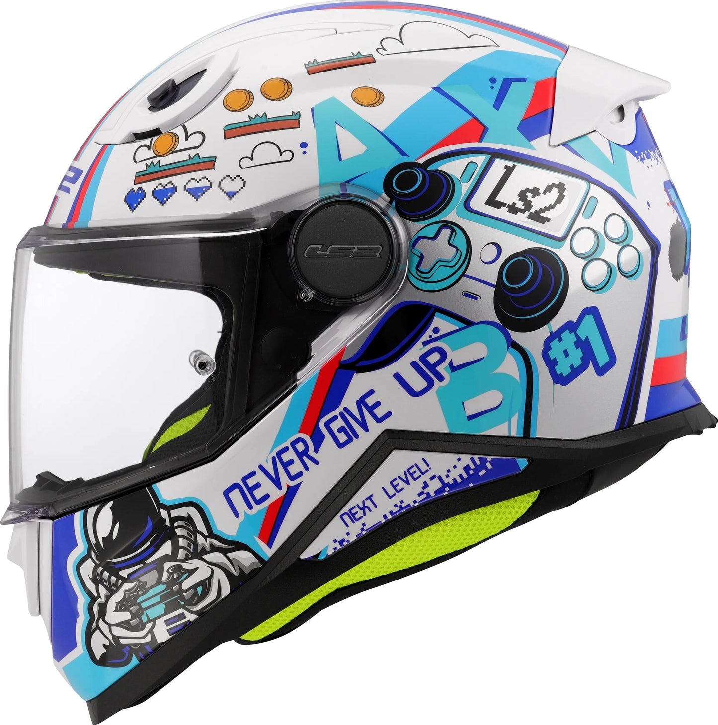 Ls2 Kinder-Integralhelm FF812 Kid Next Level. Helm Kind FF812 Next Level weiß Gr. m