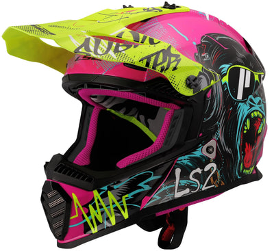 Ls2 Kinder-Motocross-Helm MX437 Fast Evo II Mini Gorilla