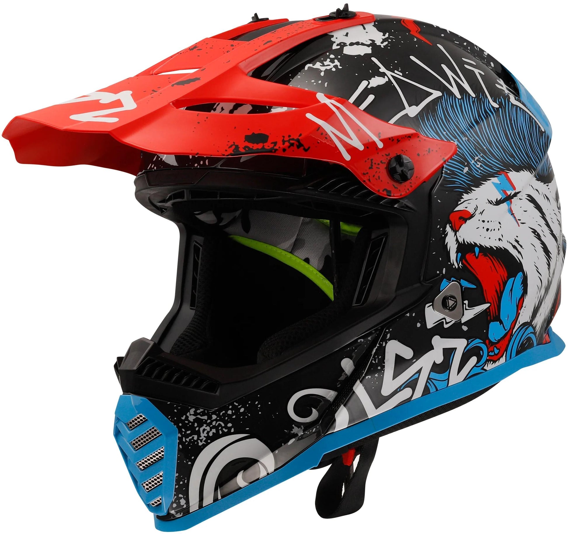 Ls2 Kinder-Motocross-Helm MX437 Fast Evo II Mini Starmaw