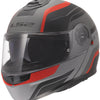 Ls2 Klapphelm FF908 Strobe II Monza Helme FF908 Strobe Monza schwarz grau rot s