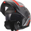Ls2 Klapphelm FF908 Strobe II Monza Helme FF908 Strobe Monza schwarz grau rot s