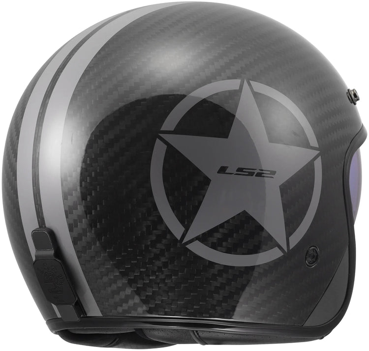 Ls2 Jethelm Of601 Bob II Carbon Star Helm Of601 Bob II Carbon Star Grau Gr. l