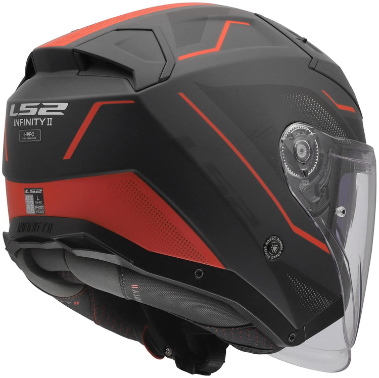 Ls2 Jethelm von 603 Infinity II Veyron Helm von 603 Infinity II Veyron Schwarz Gr Rot xx