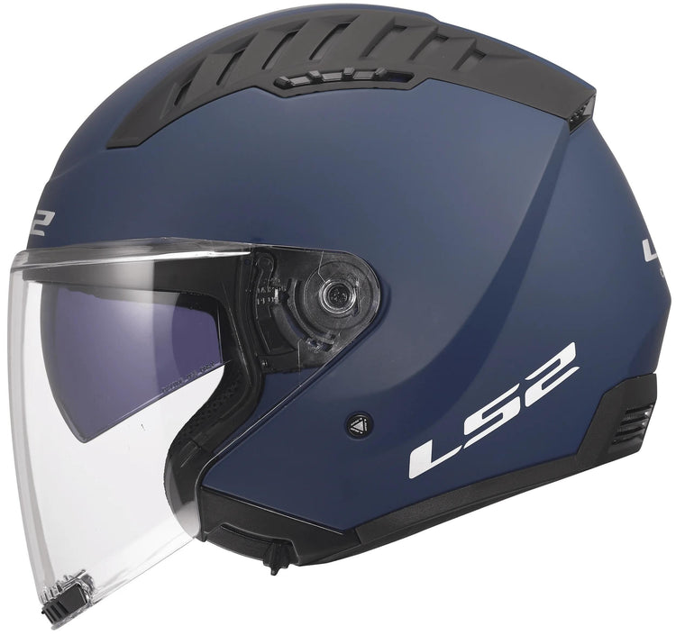 Ls2 Jethelm Of600 Copter II Solider Helm Of600 Copter I Marineblau Matt Gr. m